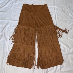 Cute western style fringe pants